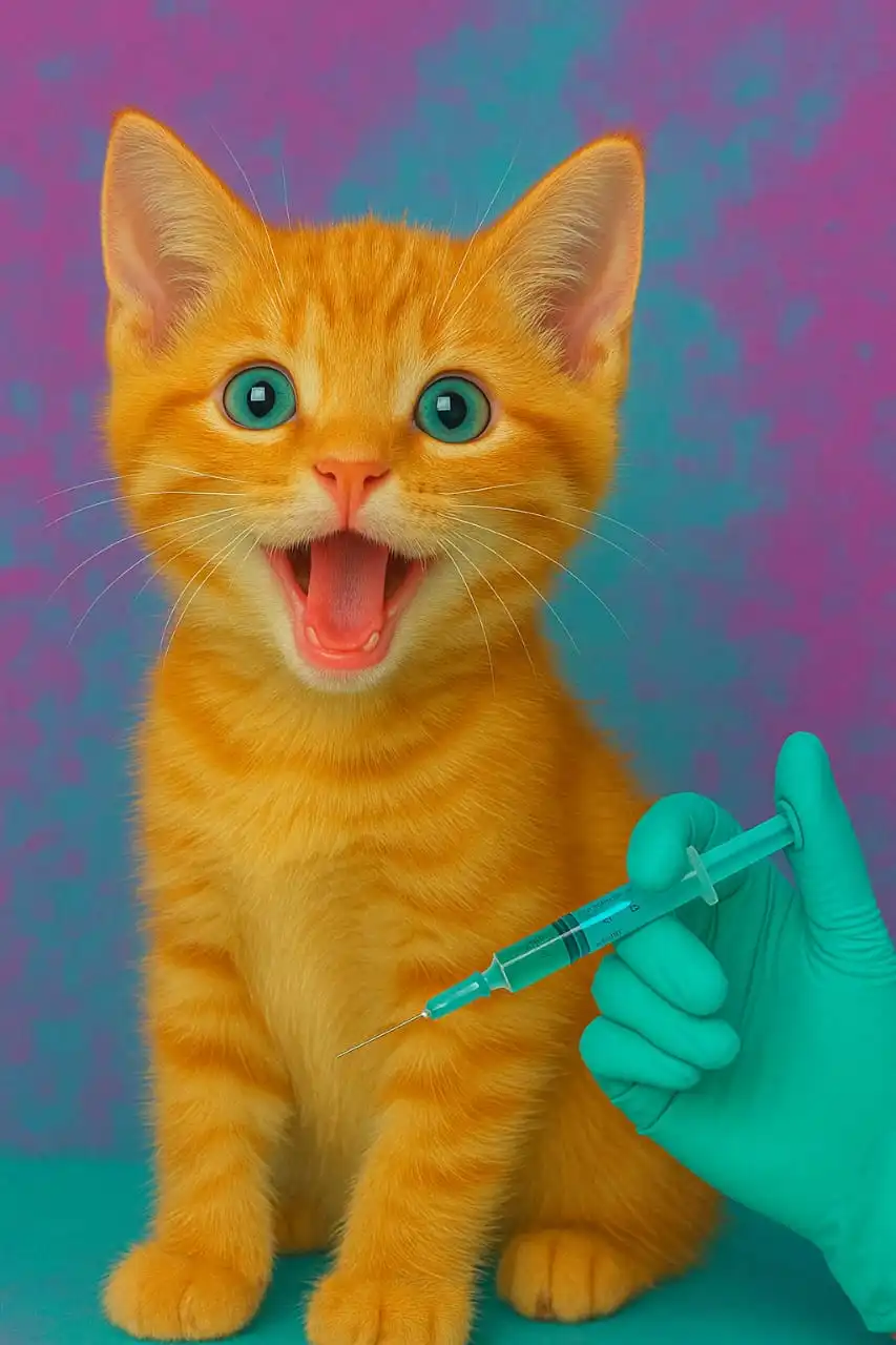 التطعيم الرباعي للقطط